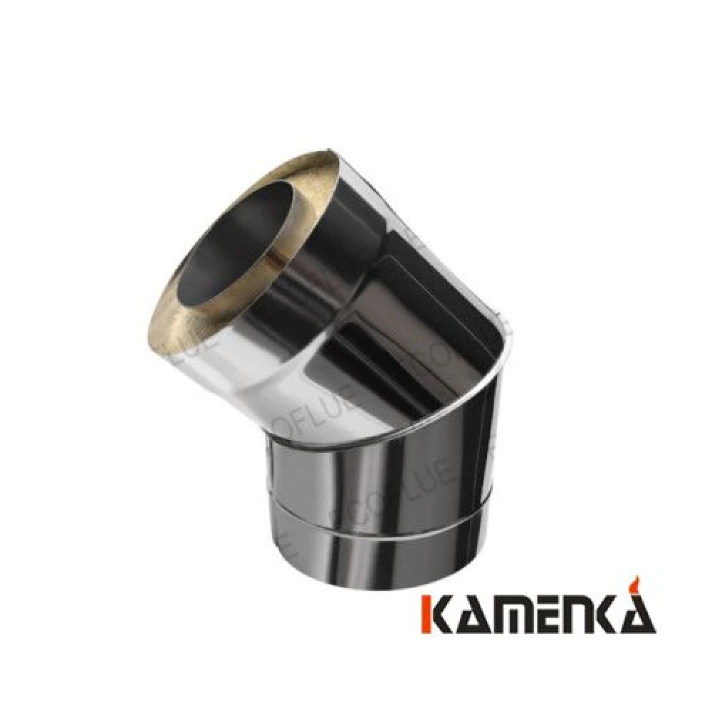 Отвод сэндвич EcoFlue оцинковка 1мм диаметр 300х200 угол 135