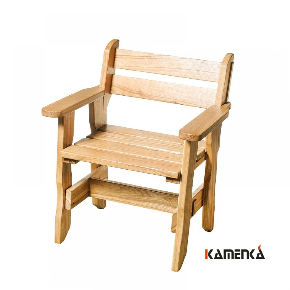 Кресло Kamenka Богатырь дуб лакированный