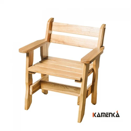Кресло Kamenka Богатырь дуб лакированный